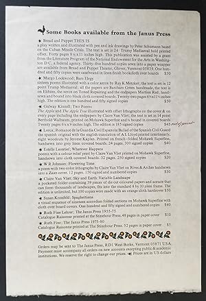 The 1981 Janus Press Checklist