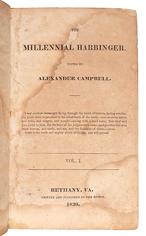 [MORMONS AND MORMONISM]. [SIGNED KENTUCKY BINDING 1831]. The Millennial Harbinger