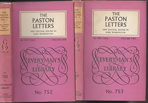 The Paston Letters: Volume One (1) & Volume Two (2) - Everyman's Library 752 &753 - (two hard cov...