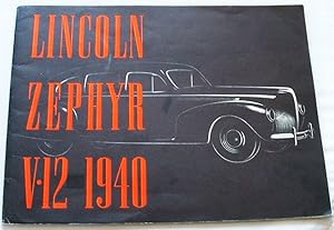 Lincoln Zephyr V 12 1940 Brochure