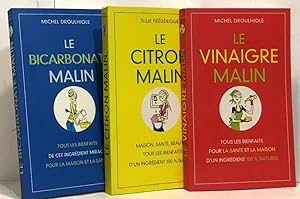 Le bicarbonate malin + Le citron malin + Le vinaigre malin --- 3 livres
