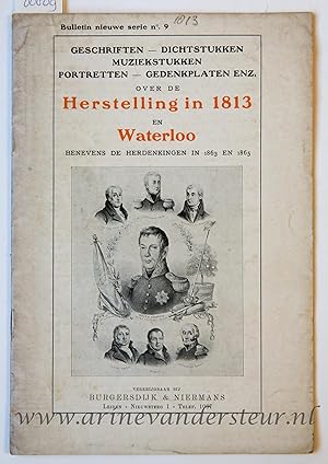 Burgersdijk & Niermans Bulletin nieuwe serie no 9 1813, Geschriften - dichtstukken muziekstukken ...