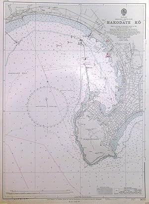 HAKODATE KO. Harbour chart of Hakodate in Japan, published under the superintendence of E.G. Ir...