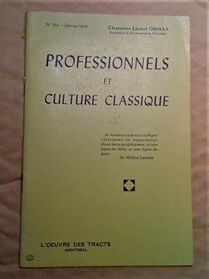 Professionnels et culture classique
