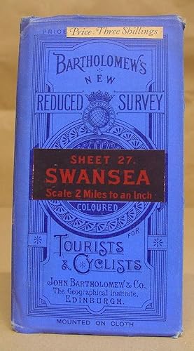 Bartholomew's New Reduced Survey [ Of England And Wales ] For Tourists And Cyclists - Sheet 27 Sw...