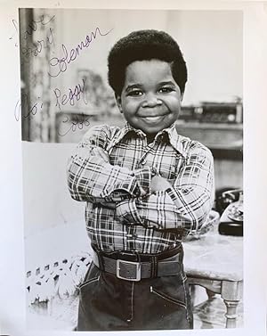 Photograph of actor Gary Coleman, signed and inscribed to his teacher