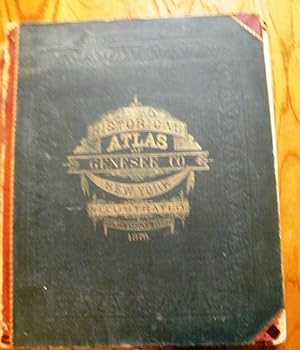 Genesee County, New York: New Historical Atlas, 1876 - Scarce