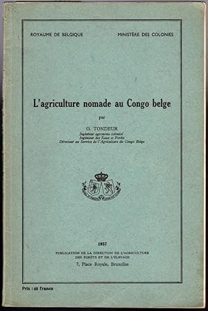 L'agriculture nomade au Congo belge