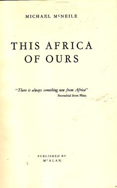 This Africa of Ours