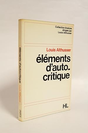 Eléments d'autocritique