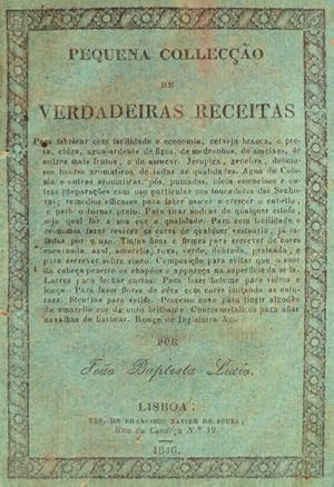 PEQUENA COLLECÇÃO DE VERDADEIRAS RECEITAS