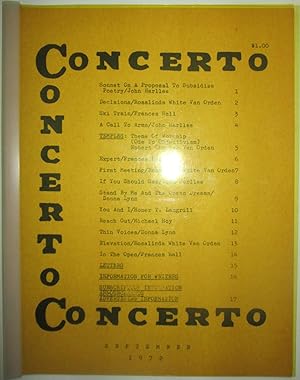 Concerto. September 1972