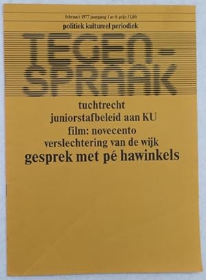 Tegenspraak. Politiek kultureel periodiek. Jaargang 1,nr. 0, februari 1977