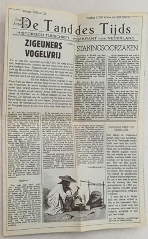 De Tand des Tijds. Historisch tijdschrift - Postkrant voor Nederland. Nr. 22, 30 september 1978.