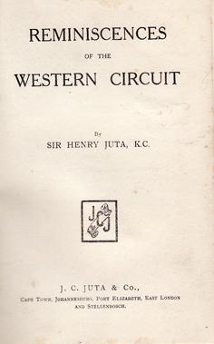 Reminiscences of the Western Circuit