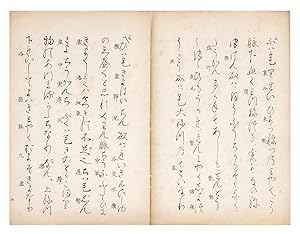 Manuscript on paper, entitled in manuscript on first leaf "Utaibon Jushikeimyaku ron" ("The Theor...