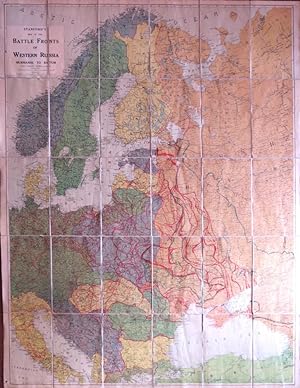 Stanford's Map of the Battle Fronts of Western Russia. Murmansk to Batum