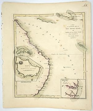 A New and Accurate Map of New South Wales with Norfolk and Lord Howes Islands Port Jackson &c fro...