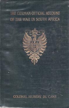 The German Official Account of the War in South Africa