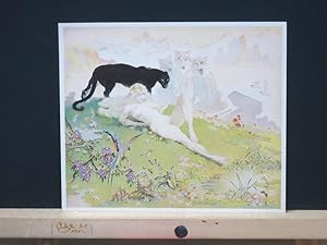 Frank Frazetta Golden Girl 1979 limited edition poster order form postcard (6 1/4 x7 1/4 inches)