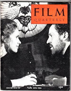 Film Quarterly vol XXVIII no 2 Winter 1974 - 75 | Cover; Scenes From A Marriage | Inside; Cinema ...