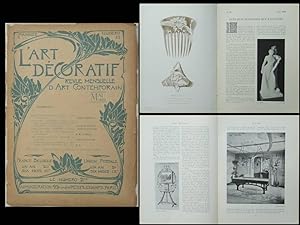 L'ART DECORATIF - MAI 1902 - GUSTAVE SERRURIER BOVY, BIJOUX LALIQUE, EUGENE CARRIERE