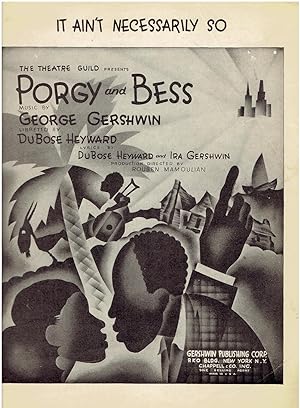 It Ain't Necessarily So - Vintage Sheet Music ("Porgy and Bess")