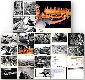 Trains, Railroads, Trolleys (22 vintage press photos)
