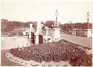Foot Bridge, Public Gardens photo Boston ca 1880s