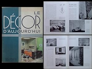 DECOR D'AUJOURD'HUI n°5 1934 RENE GABRIEL, BARRET, PAUL BRY, PAULE MARROT, KOHLMANN