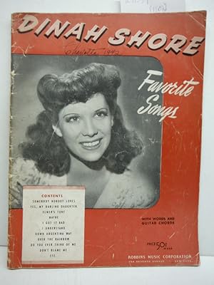 Dinah Shore: Favorite Songs [Songbook]