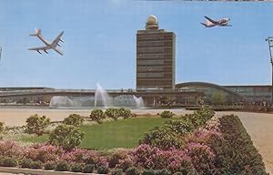 Arrival Lounge at JFK Kennedy Airport 1960s Postcard