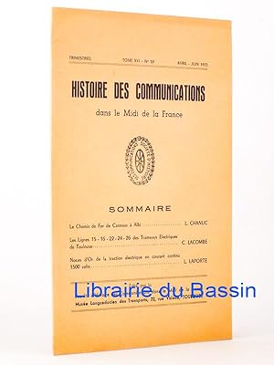 Histoire des communications dans le Midi de la France n°59