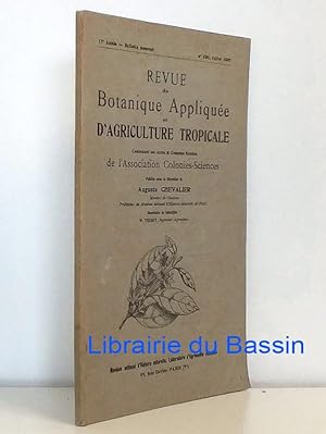 Revue de Botanique Appliquée et d'Agriculture Tropicale n°190