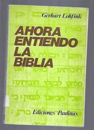 AHORA ENTIENDO LA BIBLIA