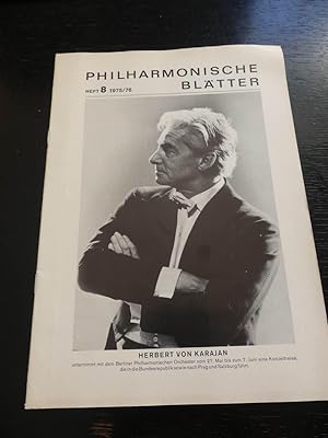 Philharmonische Blätter. Nr. 8. 1975/ 76.
