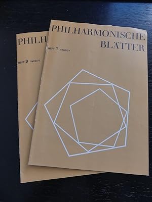 Philharmonische Blätter. Nr. 1 u. 3. 1976/ 77.