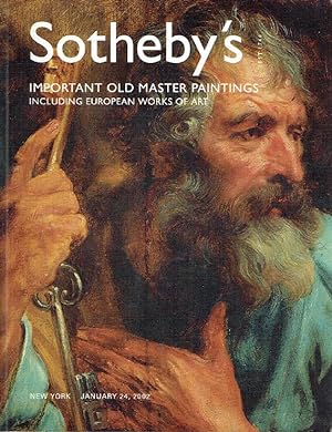 Sothebys January 2002 Important Old Master Paintings Volume III