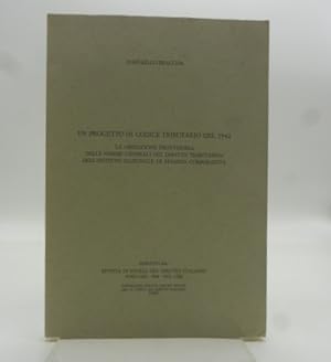 Un progetto di codice tributario del 1942