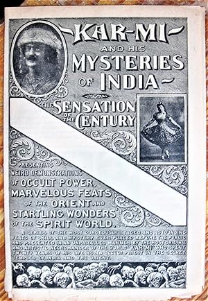 Kar-Mi and His Mysteries of India. The Sensation of the Century