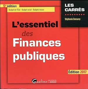 l'essentiel des finances publiques (édition 2017)