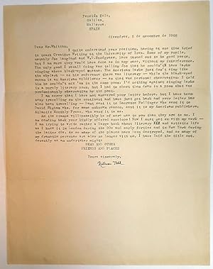 TYPED LETTER SIGNED. 1965.