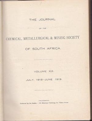 The Journal of the Chemical, Metallurgical and Mining Society of South Africa