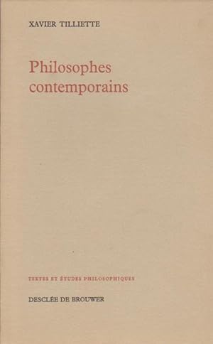 Philosophes contemporains : Gabriel Marcel, Maurice Merleau-Ponty, Karl Jaspers
