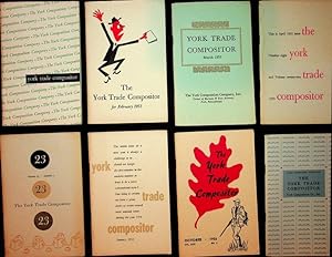 A group of 15 issues of the York Trade Compositor, in house organ and marketing serial