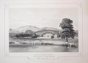 Fine Original Antique Lithograph Illustrating Quernmore Park in Lancashire, The Seat of William G...
