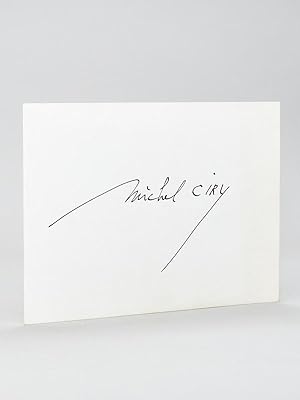 Michel Ciry. Huiles - Aquarelles - Gravures. Galerie Patrick Héraud [ Avec une belle lettre autog...