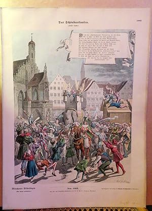 Vorderseite Nro. 1063: Das Schönbartlaufen 1349-1539. Rückseite: Nro. 1019. Die Welt in Bildern. ...