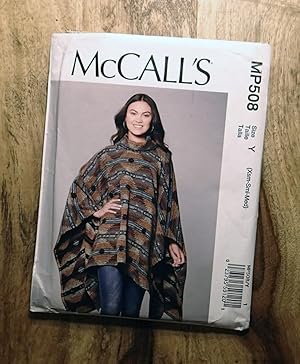 McCALL'S SEWING PATTERN: #MP508 : MISSES PONCHO AND BELT