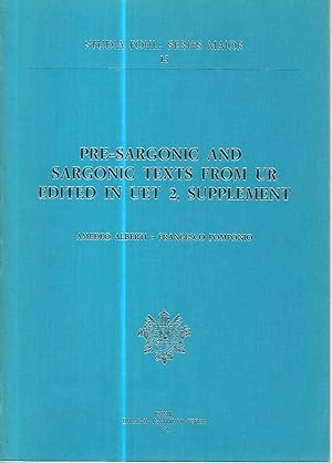 Pre - sargonic and sargonic texts from ur edited in uet 2, supplement